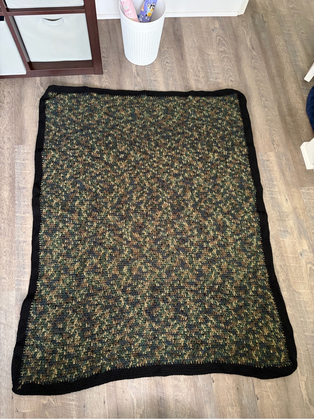 Crochet Camo Throw